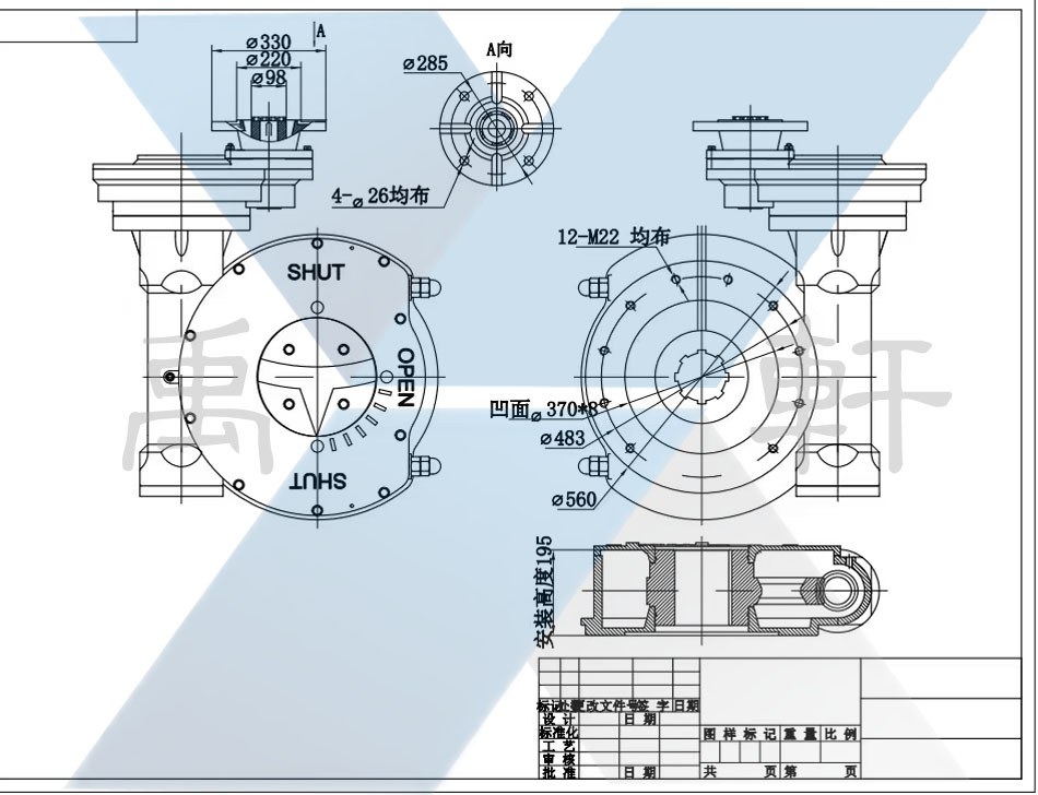 QDX3-D12电动91视频软件下载连接尺寸图(图1)