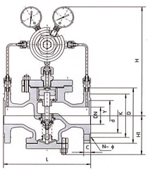 YK43X-16C-DN65气体减压阀(图1)